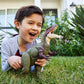 Mattel Jurassic World Chaos Theory Battle Roarin’ Becklespinax Dinosaur Action Figure Toy, Rampage Head Strike, Chomp, Roars & Snarls, Extending Spikes