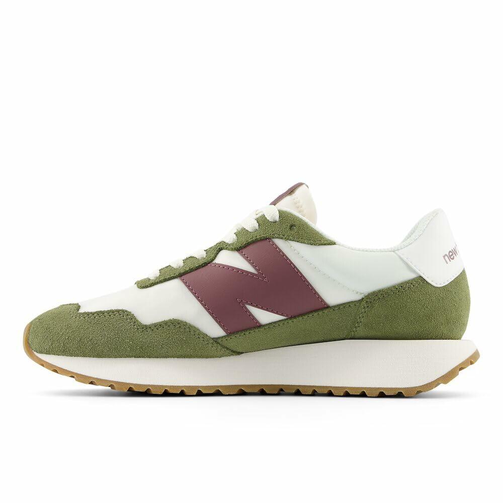 New Balance Women's 237 V1 Sneaker, Dark Olivine/Sea Salt/Licorice, 10