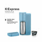 K-Express Essentials Single Serve Coffee Maker, Compact KCup Pod Coffee Machine with 36 oz Reservoir, Quick Brew & Travel Mug Friendly â€“ Ideal Small Coffee Maker (Sky Blue)