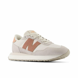 New Balance Women's 237 V1 Sneaker, White/Pink, 8