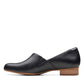 Clarks womens Juliet Palm Loafer, Black Leather, 10 US