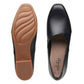 Clarks womens Juliet Palm Loafer, Black Leather, 10 US