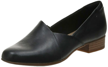 Clarks womens Juliet Palm Loafer, Black Leather, 12 US