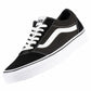 Vans Men's Ward Sneaker, Suede Canvas Black White, 9 M US