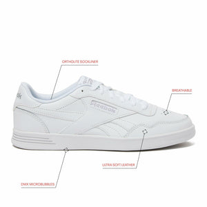 Reebok Unisex Court Advance Sneakers, Footwear White/Cold Grey2/Footwear White, 10 US Men