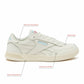 Reebok Women's Court Advance Sneakers, Chalk/Blue Pearl/Vector Red, 8.5