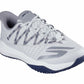 Skechers Men's Viper Court Rally Pickleball Sneaker, Grey/Navy, 10