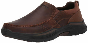 Skechers Men's Expended-Sevenoleather Leather Slip on Moccasin, CDB, 13 Wide