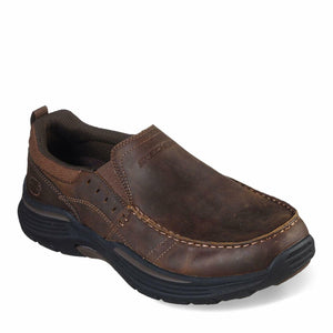 Skechers Men's Expended-Sevenoleather Leather Slip on Moccasin, CDB, 13
