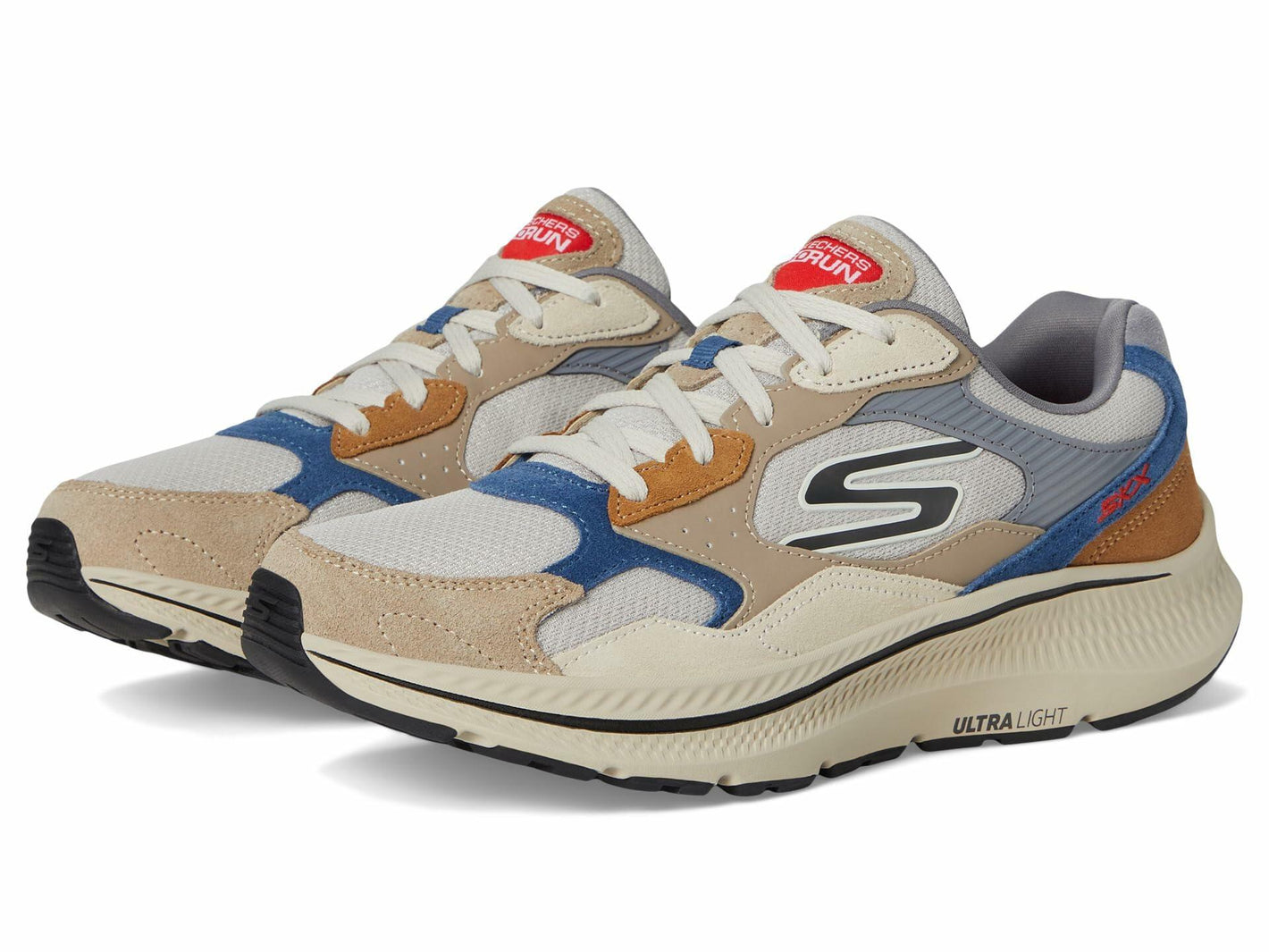 Skechers Men's Go Run Consistent 2.0-Retro Sneaker, Taupe/Multi, 10.5