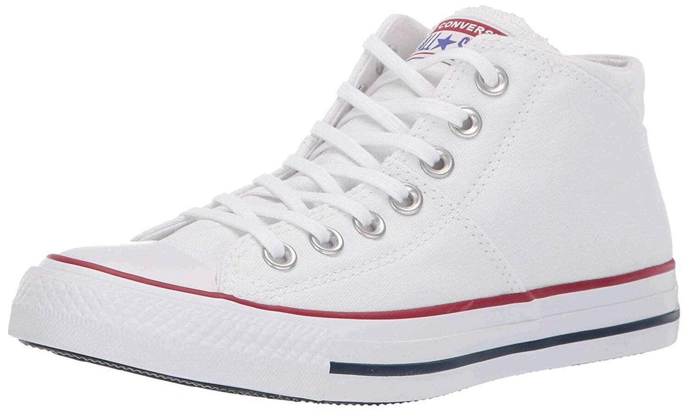 Converse Women's Chuck Taylor All Star Madison Mid Top Sneaker, White/White/White Size 10 M US