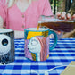 Silver Buffalo Disney Nightmare Before Christmas Jack and Sally Kiss 2 Pack Ceramic 3D Sculpted Mug Couple Set, 20 Ounces