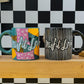 Silver Buffalo Disney Nightmare Before Christmas Jack and Sally Kiss 2 Pack Ceramic 3D Sculpted Mug Couple Set, 20 Ounces