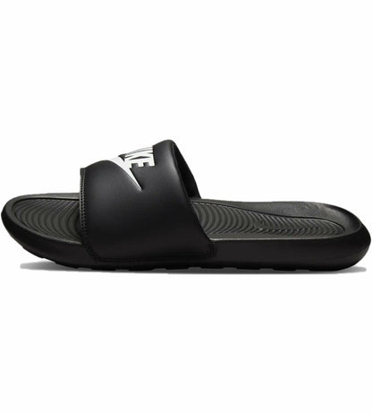 Nike Men's Victori One Slide Sport Sandal, Black/White-Black Size 10