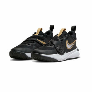 Nike Team Hustle D Boys DV8994-004 (Black/Metallic Gold-White), Size 2 Little Kids
