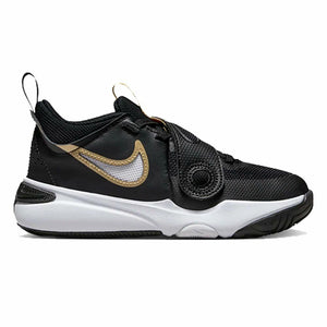 Nike Team Hustle D Boys DV8994-004 (Black/Metallic Gold-White), Size 2 Little Kids