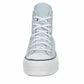 Converse Unisex Chuck Taylor All Star High Top Canvas Platform Sneaker - Lace up Closure Style - Cloudy Daze/White/Black Sz 9.5