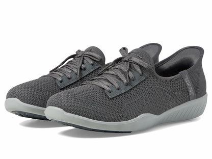 Skechers Modern Comfort Women's Women's Newbury ST-Our Time Hands Free Slip-Ins Sneaker, Charcoal, 10