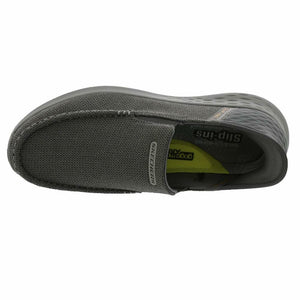 Skechers Men's Parson-Ralven 204804 Moc Toe Slip-Ins, Grey, 12