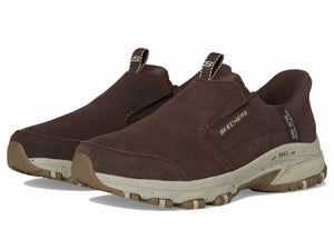 Skechers Men's Hillcrest Cedar Root Hands Free Slip-in Sneaker, Brown, 9.5