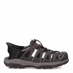 Skechers Men's Tresmen-Norvick 205187 Enclosed Slip-Ins Fisherman Sandal, Black, 10.5