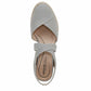 LifeStride Womens Kimball Espadrille Wedge Sandal Cloudy Grey 8 M
