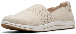 Clarks Breeze Vibe Women's Slip On, 5 B(M) US, Natural