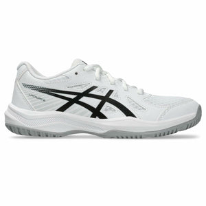 ASICS Kid's Upcourt 6 Grade School Volleyball Shoes, 1, White/Black
