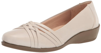 LifeStride Womens Incredible Ballet Flat, Bone, 8.5 US