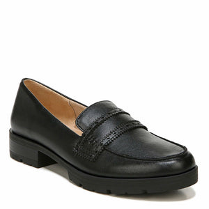 LifeStride Womens London Loafer, Black, 8.5 US