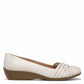 LifeStride Womens Incredible Ballet Flat, Bone, 8.5 US