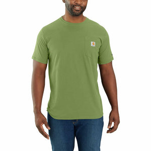 Carhartt Men's Force Relaxed Fit Midweight Short-Sleeve Pocket T-Shirt (Also Available in Big & Tall), Switchgrass