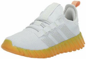 adidas Kaptir Flow Sneaker, White/Crystal White/Hazy Orange, 7 US Unisex Big Kid