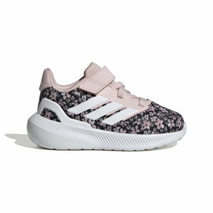 adidas Baby Run Falcon 5 Sneaker, Sandy Pink/White/Black, 5 US Unisex Infant