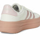 adidas Women's VL Court Bold Sneaker, Ivory/Sandy Pink Met./Sandy Pink, 11