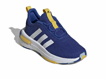 adidas Baby Racer TR23 Sneaker, Team Royal Blue/White/Utility Yellow, 5 US Unisex Infant
