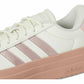 adidas Women's VL Court Bold Sneaker, Ivory/Sandy Pink Met./Sandy Pink, 11