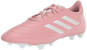 adidas Unisex Goletto Firm Ground Soccer Shoe, Wonder Mauve/White/White, 12 US Men