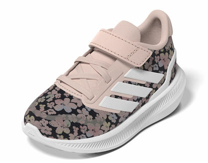adidas Baby Run Falcon 5 Sneaker, Sandy Pink/White/Black, 5 US Unisex Infant