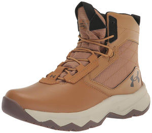 Under Armour Men's Stellar G2 6&quot Lace Up Boot, (200) Utility Light Brown/Summit White/Black, 11.5