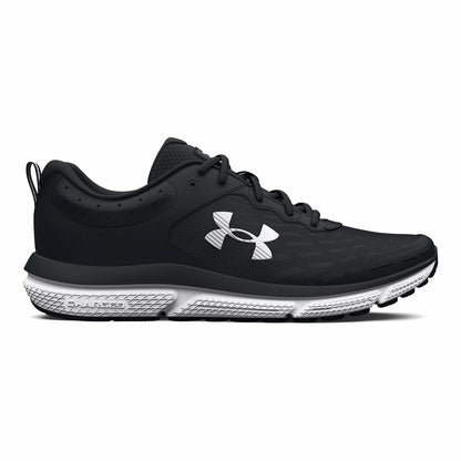 Under Armour Women's Charged Assert 10, (001) Black/Black/White, 11, US
