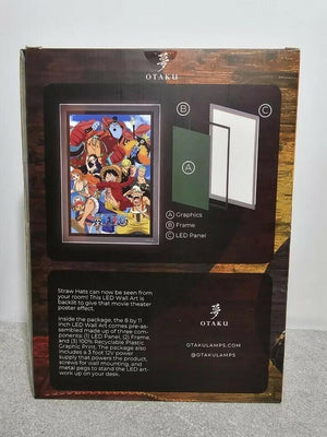 Otaku One Piece LED Sign Wall Art Anime Collectible 8"x11" Backlit New Sealed