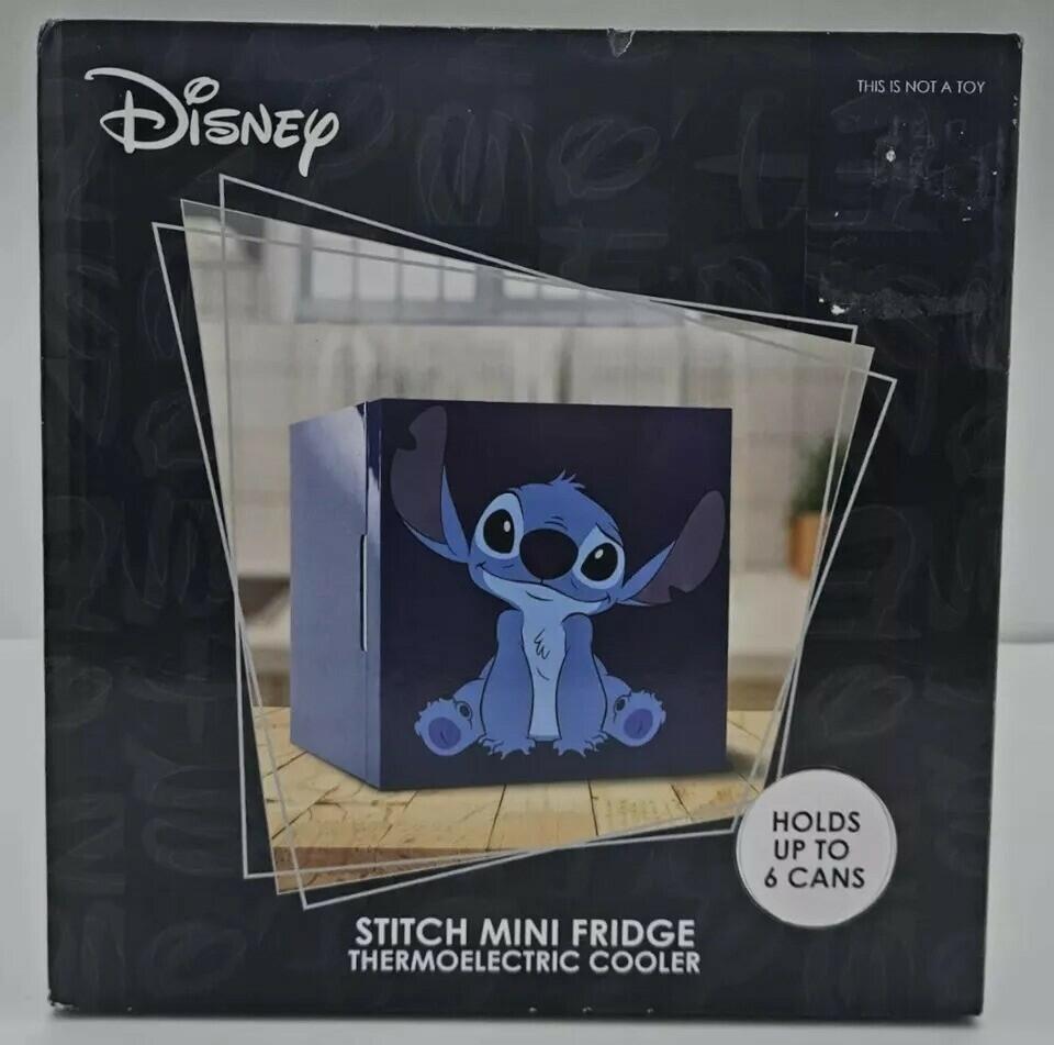 Disney Stitch Mini Fridge Thermoelectric Cooler - Holds Up to 6 Cans - Rare