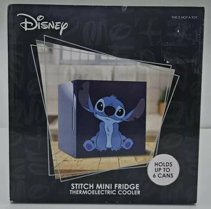 Disney Stitch Mini Fridge Thermoelectric Cooler - Holds Up to 6 Cans - Rare