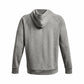 Under Armour Men's Rival Fleece Logo Hoodie, (025) Castlerock Light Heather / / White, Medium