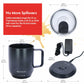 THERMACUP Premium Heated Coffee Mug with 5 Temperature Settings, Industry-Leading Smart Electric Cup, Up to 8-Hour Battery, 12oz with Lid (14oz Total Capacity) Midnight Black