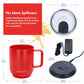 THERMACUP Premium Heated Coffee Mug with 5 Temperature Settings, Industry-Leading Smart Electric Cup, Up to 8-Hour Battery, 12oz with Lid (14oz Total Capacity), Cherry Red