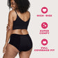 Proof. by Always High Rise Brief, Overnight Absorbency Period Underwear for Women - Holds up to 9 Regular Tampons - Washable Leakproof Period Panties - 2XL, Black