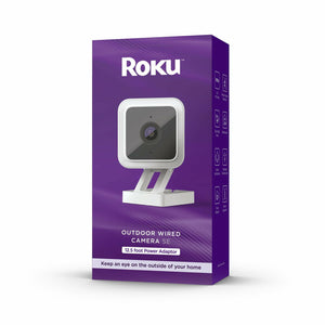 Roku CW2000R Smart Home Outdoor Wired Camera SE Security Camera w/Motion & Sound Detection