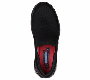 Skechers Men's Flex Advantage Slip Resistant Sr Mcallen Slip on Work Shoe, Black, 11.5